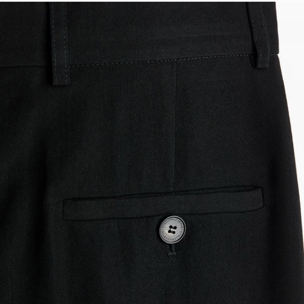 Stella McCartney x H&M High-Waisted Black Wool Suit Pants | US 8 - Picture 11 of 15